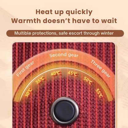 Portable Heated Shawl — Carbon Fiber Heating, Constant Temperature, Dual-Helix Design for Safe, Cozy Warmth + FREE Shipping Today