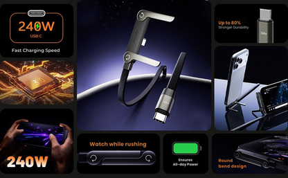 Super Fast Charging Cable & Phone Stand